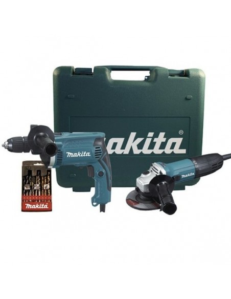 Σετ Κρουστικό Δράπανο 710W και Γωνιακός Τροχός 115mm / 720W σε Βαλιτσάκι Σετ Κρουστικό Δράπανο 710W και Γωνιακός Τροχός 115mm / 720W σε Βαλιτσάκι