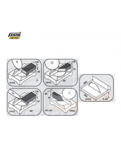 Φαλτσοπρίονο ξύλου-αλουμινίου Femi TR250-I 2