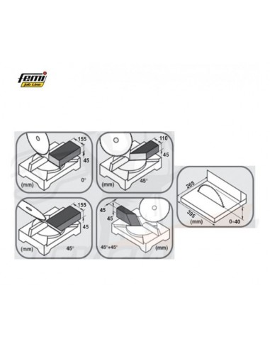 Φαλτσοπρίονο ξύλου-αλουμινίου Femi TR250-I