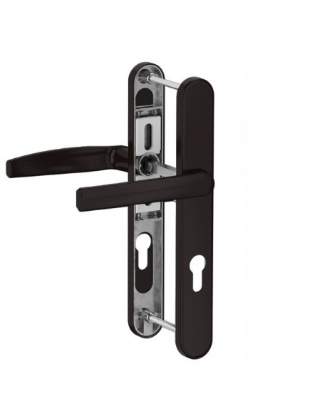 Πόμολο (χερούλι) αλουμινίου διπλό ρολών με πλάκα 