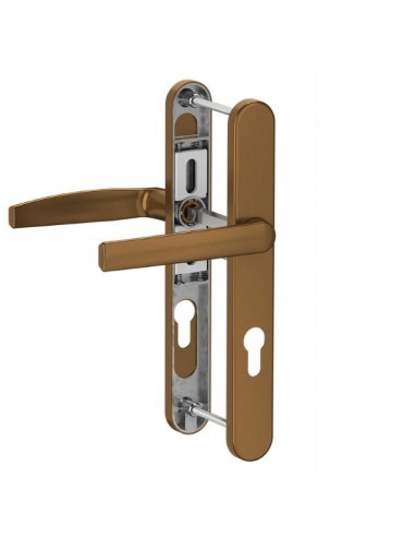 Πόμολο (χερούλι) αλουμινίου διπλό ρολών με πλάκα 