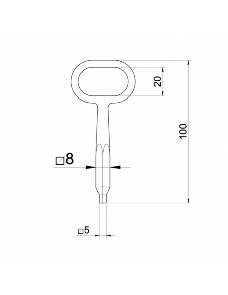 Κλειδί για κλειδαριά μεγάλου τύπου-πορτπαγκάζ Κλειδί για κλειδαριά μεγάλου τύπου-πορτπαγκάζ