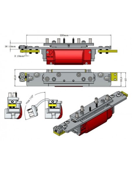 Κρυφός Μεντεσές για συνεπίπεδα - ομοεπίπεδα συστήματα πόρτας αλουμινίου Κρυφός Μεντεσές για συνεπίπεδα - ομοεπίπεδα συστήματα πόρτας αλουμινίου