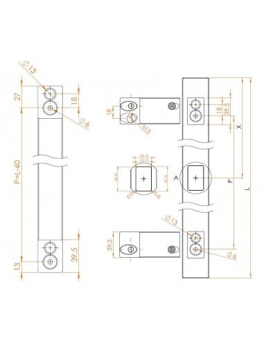 Λαβή κεντρικής πόρτας με αναγνώστη δακτυλικού αποτυπώματος ΤΜ 40×20