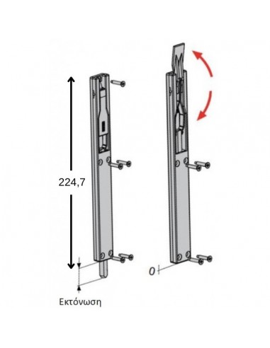 Σύρτης πόρτας μακρύς