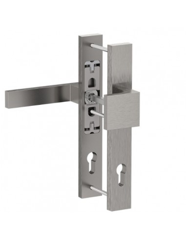 Πόμολο (λαβή) αλουμινίου διπλό (ζεύγος) 35