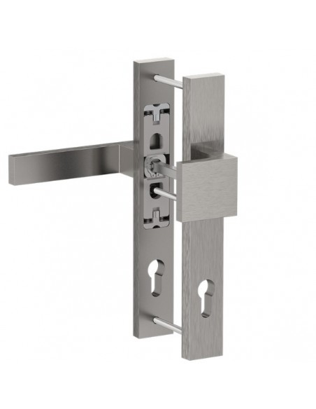 Πόμολο (λαβή) αλουμινίου διπλό (ζεύγος) 35