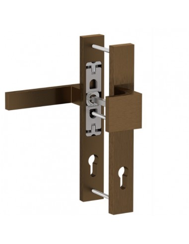 Πόμολο (λαβή) αλουμινίου διπλό (ζεύγος) 35