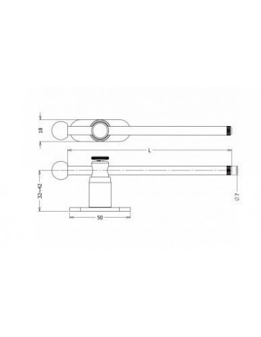 Πείρος ασφαλείας για μονόφυλλα συρόμενα CLEVERLOK