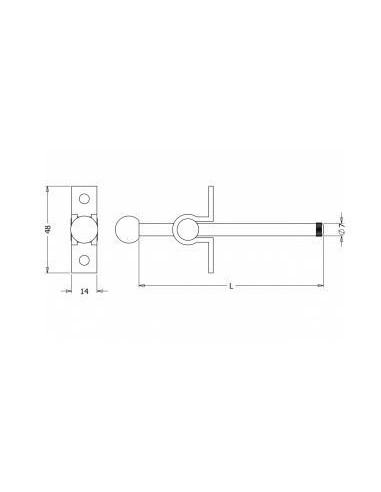 Πίρος ασφαλείας για συρόμενα CLEVERLOK