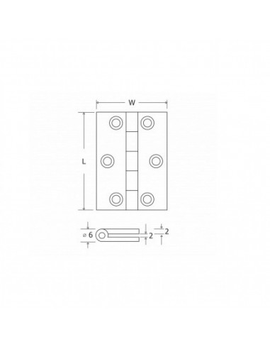 Μεντεσέδες με Πλάκα Ορειχάλκινοι