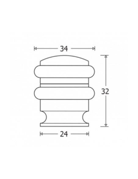 Στόπερ θυρών µε Διπλό Λάστιχο Ορειχάλκινο Στόπερ θυρών µε Διπλό Λάστιχο Ορειχάλκινο