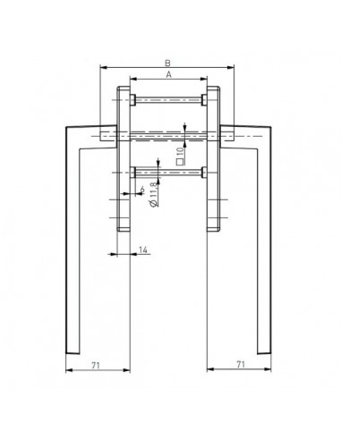Πόμολο (γρυλόχειρο) αλουμινίου για συρόμενο υψούμενο Dallas