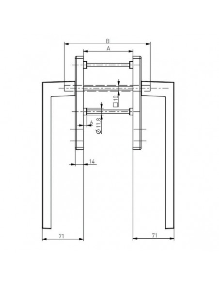 Πόμολο (γρυλόχειρο) αλουμινίου για συρόμενο υψούμενο Dallas