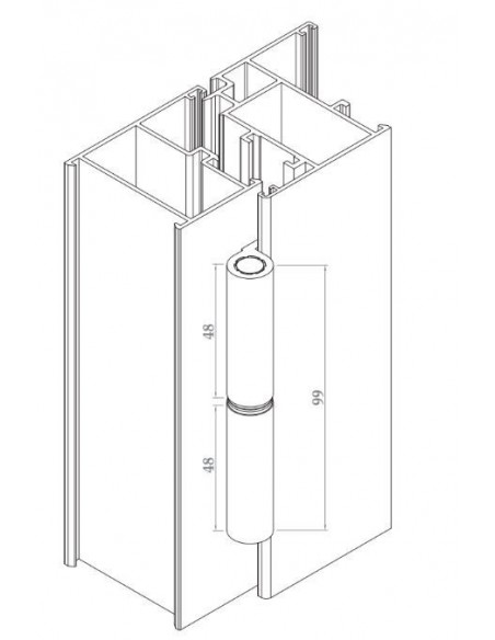 Μεντεσές αλουμινίου Camera Europea M100 