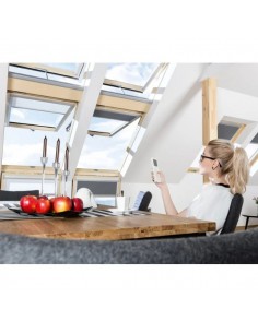 Παράθυρο στέγης - ταράτσας - οροφής περιστρεφόμενο με ηλεκτρικό μηχανισμό 2