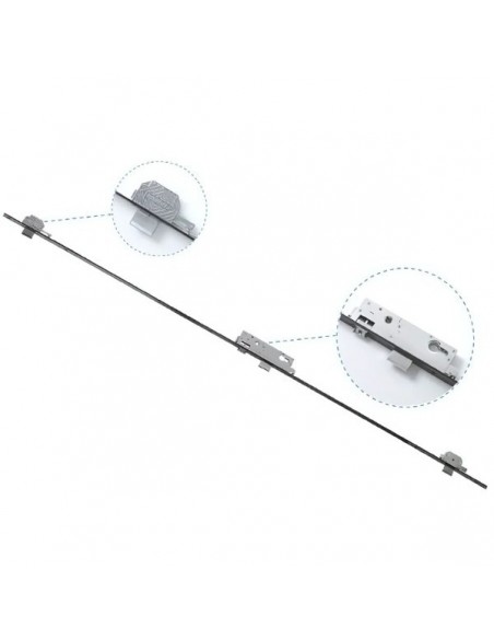 Γραναζωτή κλειδαριά ασφαλείας τριών κλειδωμάτων DOMUS 35mm για πόρτες αλουμινίου TOPGEAR3 Γραναζωτή κλειδαριά ασφαλείας τριών κλειδωμάτων DOMUS 35mm για πόρτες αλουμινίου TOPGEAR3