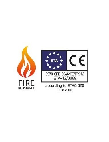 Βύσμα τοίχου υφηλών φορτίων πολλαπλής αγκύρωσης με βίδα NYLON ELEMATIC T88