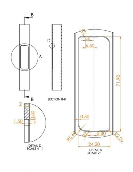 Πληκτρολόγιο αφής με δακτυλικό αποτύπωμα R8