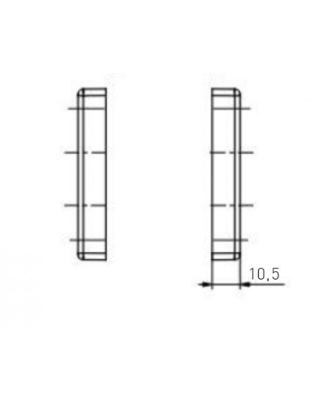 Πόμολο-λαβή DALLAS ζεύγος RAL 7016 