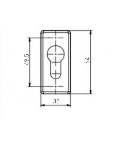 Πόμολο-λαβή DALLAS ζεύγος RAL 7016 