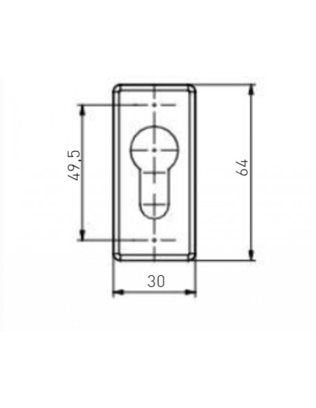 Πόμολο-λαβή DALLAS ζεύγος RAL 7016 