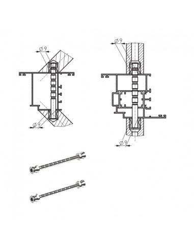Ανοξείδωτη λοξή λαβή εξώπορτας PR