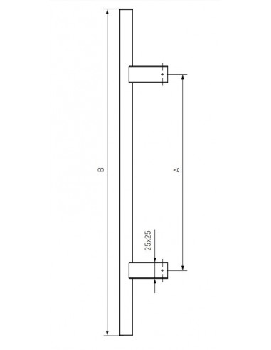 Λαβή αλουμινίου εξώπορτας