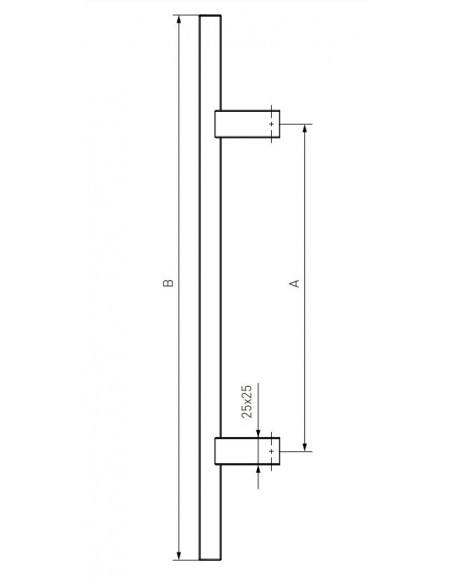 Λαβή αλουμινίου εξώπορτας