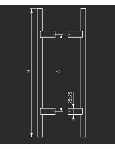 Λαβή INOX εξώπορτας