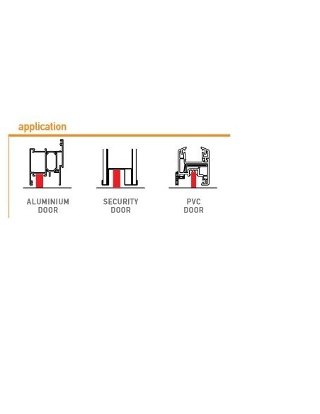 Αυτόματο αεροστόπ ACOUSTIC ALU για πόρτες αλουμινίου/μεταλλικές/ξύλου/PVC