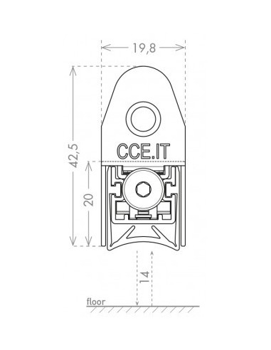 Αυτόματο αεροστόπ QUADRA 20X20 για πόρτες αλουμινίου/μεταλλικές/ξύλου/PVC