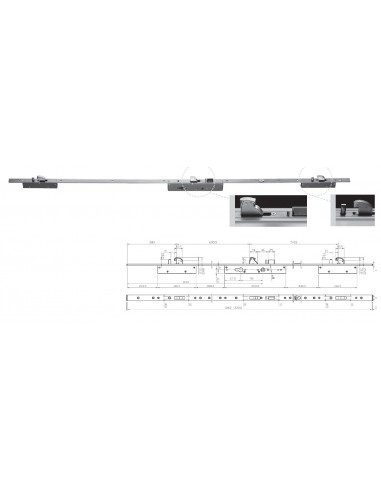 MULTIBLINDO EASY Αυτόματη Κλειδαριά κατάλληλη για πυράντοχες πόρτες