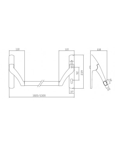 Μηχανισμός μπάρας πανικού Ministar 429