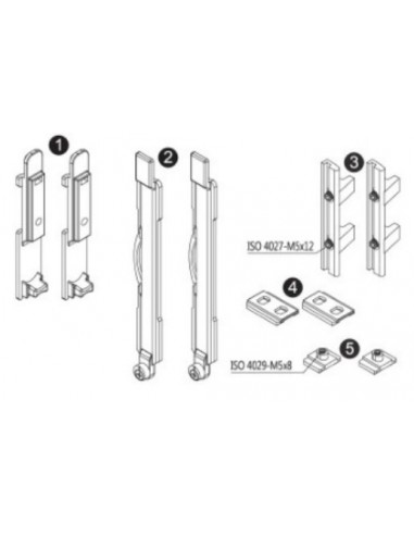 Μεταλλικός χειροκίνητος σύρτης με έκκεντρο κλείδωμα