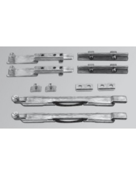 Μεταλλικός χειροκίνητος σύρτης με έκκεντρο κλείδωμα