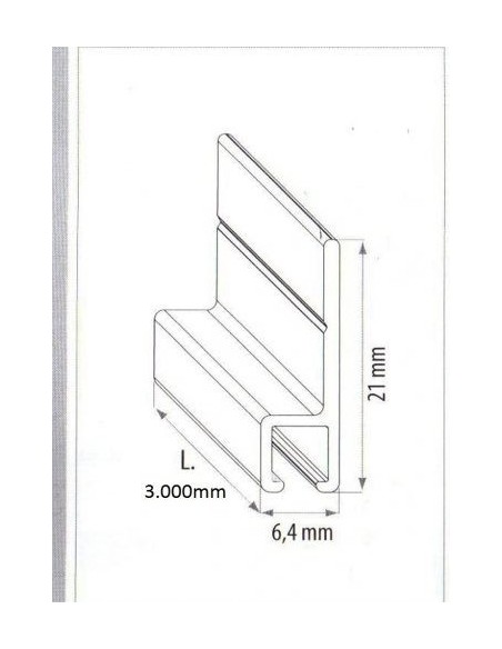 Προφίλ κρατήματος βούρτσας Profix DF400l Προφίλ κρατήματος βούρτσας Profix DF400l