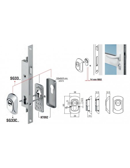 Μαγνητικό προστατευτικό για κλειδαριές MGSG33 Μαγνητικό προστατευτικό για κλειδαριές MGSG33