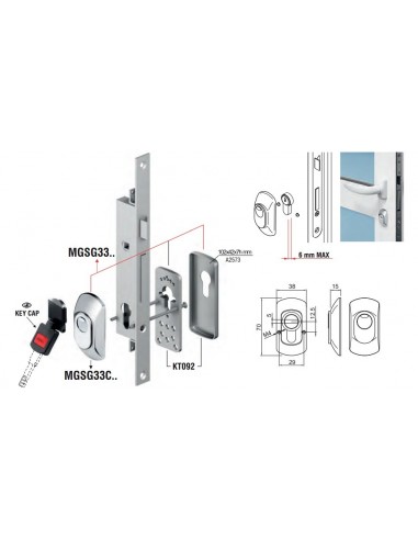 Ροζέτα Ασφαλείας Defender DOMUS