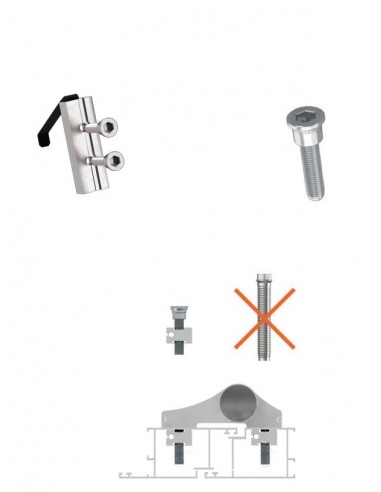 Μεντεσές πόρτας αλουμινίου βαρέου τύπου με 3 ρυθμίσεις ALU Q2 TREND