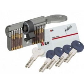 Κύλινδρος (αφαλός) ασφαλείας ISEO R6 PLUS, 5 κλειδιά +1 κλειδι εργολάβου (construction key)