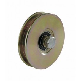 Wheel with screw one bearing round profile