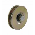 Wheel with screw one bearing round profile
