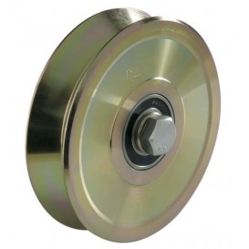 Wheel with screw two bearings angle shape