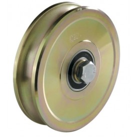 Wheel with screw two bearings angle shape