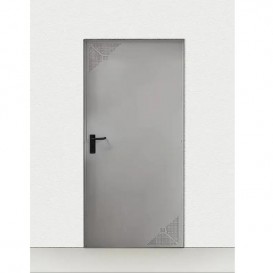 Πόρτα απλή μεταλλική με εξαερισμό για αποθήκη
