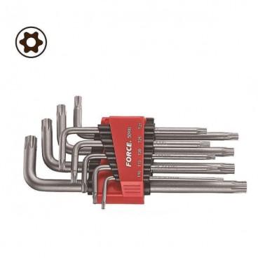 ALLEN TORX ΜΑΚΡΙΑ ΜΕ ΤΡΥΠΑ SET FORCE 9 ΤΕΜ