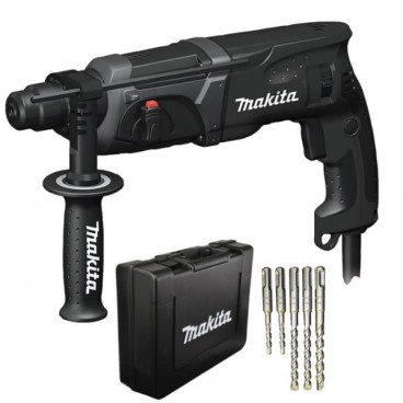 Περιστροφικό Πιστολέτο 780W 2.7J 24mm Makita SDS-PLUS & Extra Σετ Τρυπάνια HR2470BX40