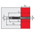 Βύσμα τοίχου υφηλών φορτίων πολλαπλής αγκύρωσης με βίδα NYLON ELEMATIC T88